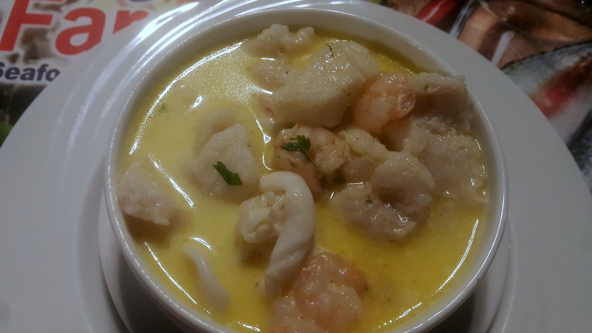 вкусный суп с креветками